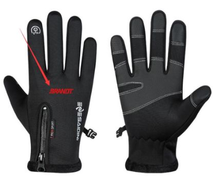 Picture of Bicycle Touch Screen Waterproof Thermal Gloves